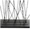 5ft. Black Metal Tall Floral Sculpture with Crystal Embellishments